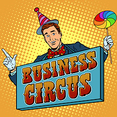 Image showing circus business billboard
