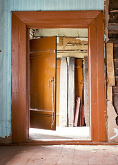 Image showing abandoned wooden house interior