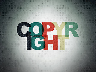 Image showing Law concept: Copyright on Digital Paper background