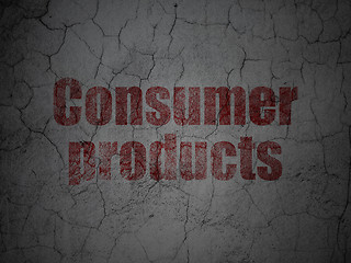 Image showing Business concept: Consumer Products on grunge wall background