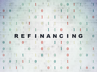 Image showing Finance concept: Refinancing on Digital Paper background