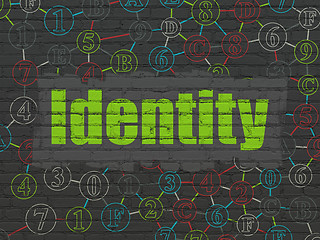 Image showing Safety concept: Identity on wall background