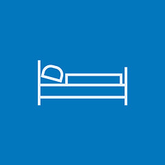 Image showing Bed line icon.