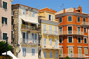 Image showing Colorful buildings in Greece