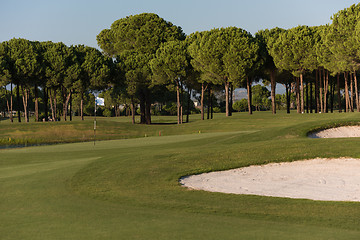 Image showing golf course on sunny day