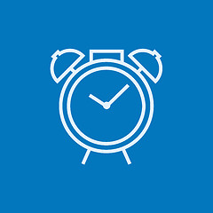 Image showing Alarm clock line icon.