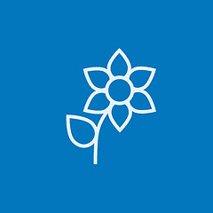 Image showing Flower line icon.