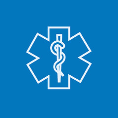 Image showing Medical symbol line icon.