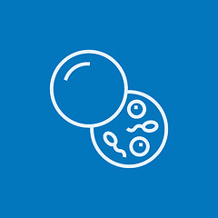 Image showing Donor sperm line icon.