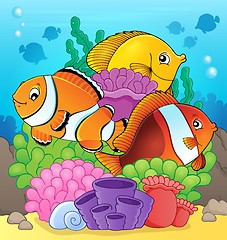 Image showing Coral reef fish theme image 7
