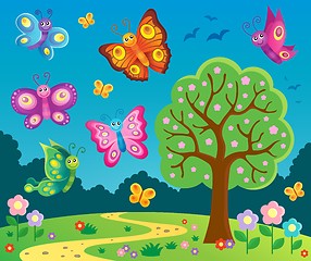 Image showing Happy butterflies theme image 6