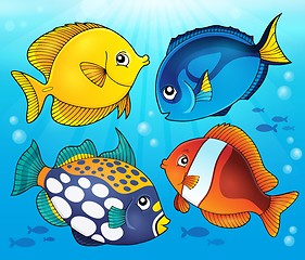 Image showing Coral reef fish theme image 5