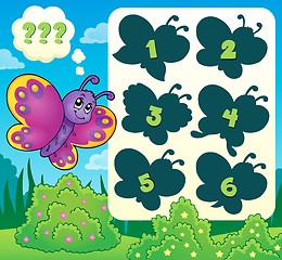 Image showing Butterfly riddle theme image 2