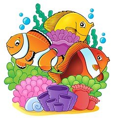 Image showing Coral reef fish theme image 6
