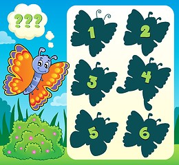 Image showing Butterfly riddle theme image 1