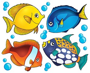 Image showing Coral reef fish theme collection 2