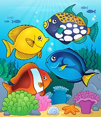 Image showing Coral reef fish theme image 4