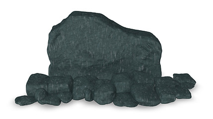 Image showing stone board - 3d rendering