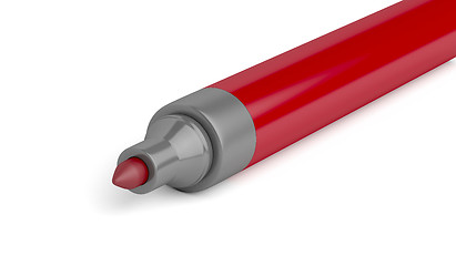 Image showing Close-up of red marker