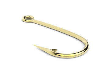 Image showing Golden fish hook