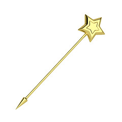 Image showing Golden magic wand