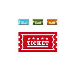 Image showing Vector Vintage Ticket Icon