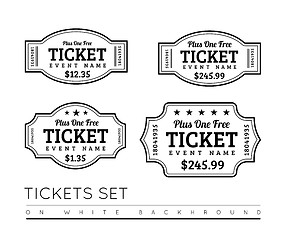 Image showing Vector Vintage Ticket Icon