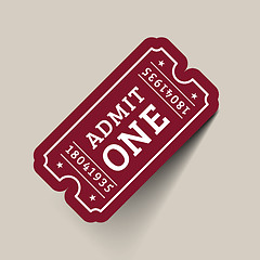 Image showing Vector Vintage Ticket Icon