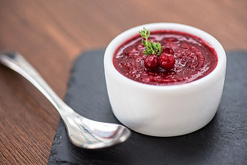 Image showing Refreshing cranberry sorbet 