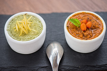 Image showing lemon and seabuckthorn sorbet