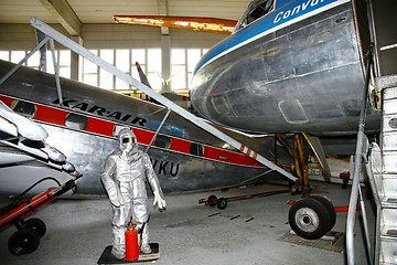 Image showing Interior view of The Aviation Museum in Vantaa