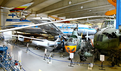 Image showing Interior view of The Aviation Museum in Vantaa