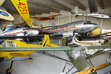 Image showing Interior view of The Aviation Museum in Vantaa