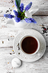 Image showing Ceramic cup with tea