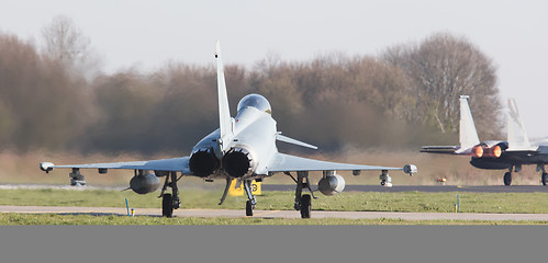 Image showing LEEUWARDEN, NETHERLANDS - APRIL 11, 2016: German Air Force Eurof