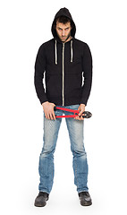 Image showing Robber with red bolt cutters