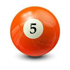 Image showing billiard ball 5