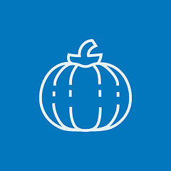 Image showing Pumpkin line icon.