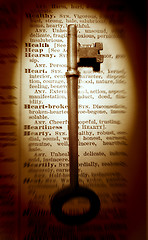 Image showing Old Fashioned Health Key