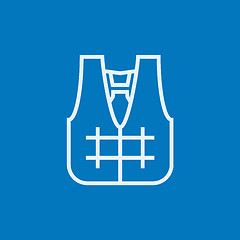 Image showing Life vest line icon.