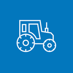 Image showing Tractor line icon.