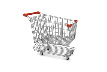 Image showing empty supermarket cart