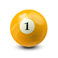 Image showing billiard ball 1