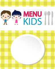 Image showing kids menu background