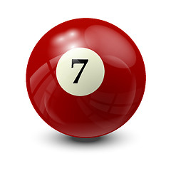 Image showing billiard ball 7