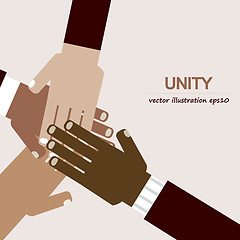 Image showing hands diverse unity