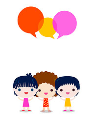 Image showing girls talking