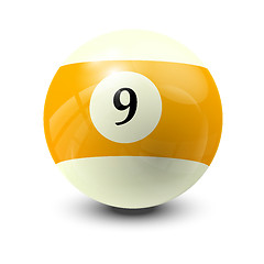 Image showing billiard ball 9