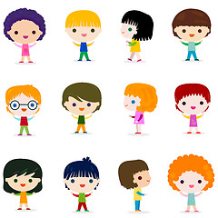 Image showing kids character set 