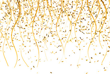 Image showing falling gold confetti